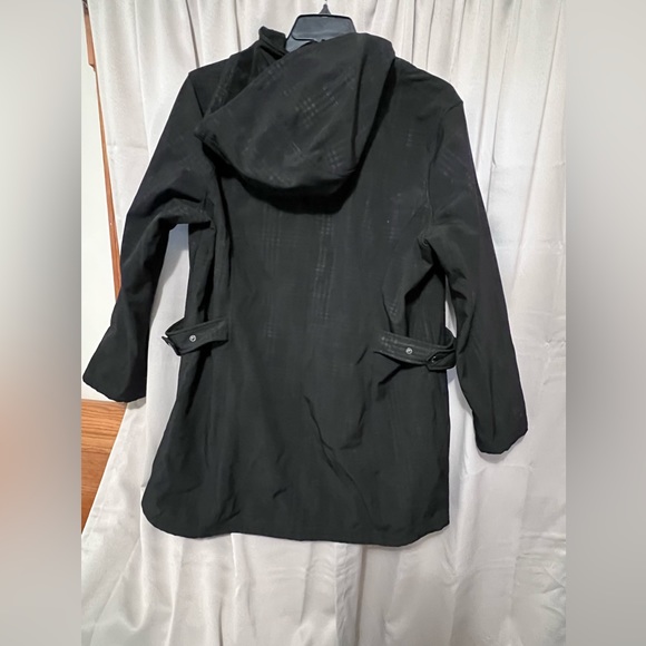 Women's Jaclyn Smith Black Winter Coat with Hood - Picture 2 of 9